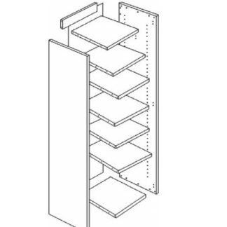 WCKOHM3 Hyllykomero - valkoinen, 1750x300x368