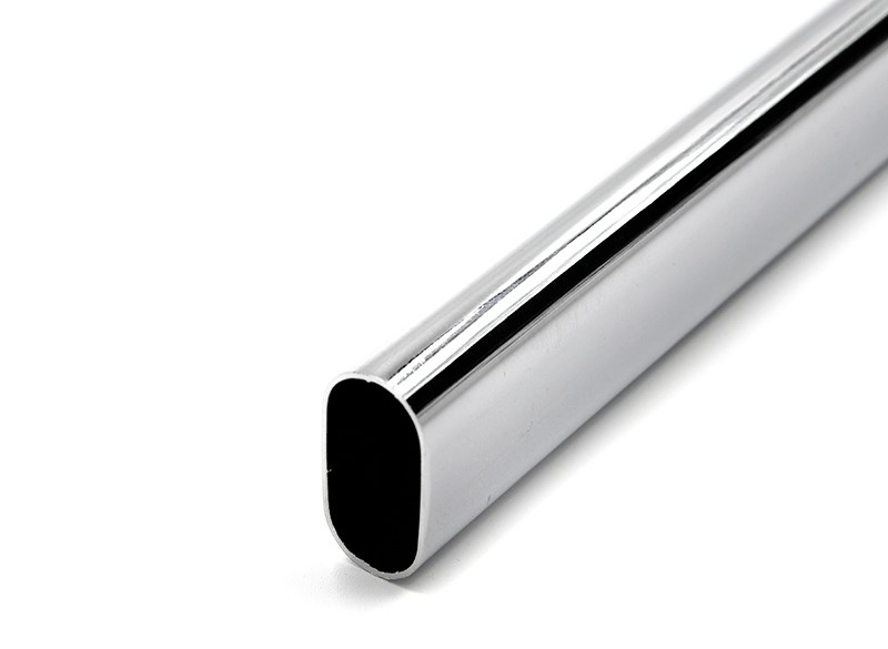Ovaaliputki 76 cm kromi
