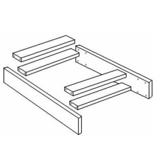 TLS4 Työpöytätason alle tuleva laatikko - valkoinen ,400 mm